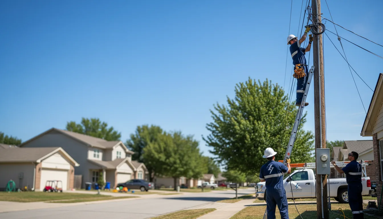 Residential electrician providing installation services in Collinsville, OK